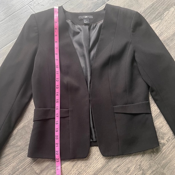 Black H&M Suit Jacket Size 12 - Picture 4 of 7
